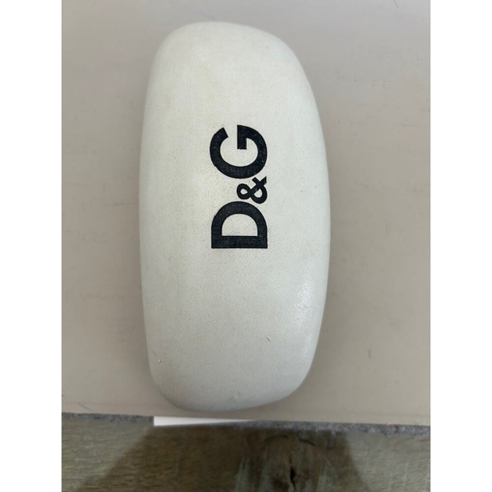 Dolce Gabbana Sunglasses Case White D&G Logo Hard Shell